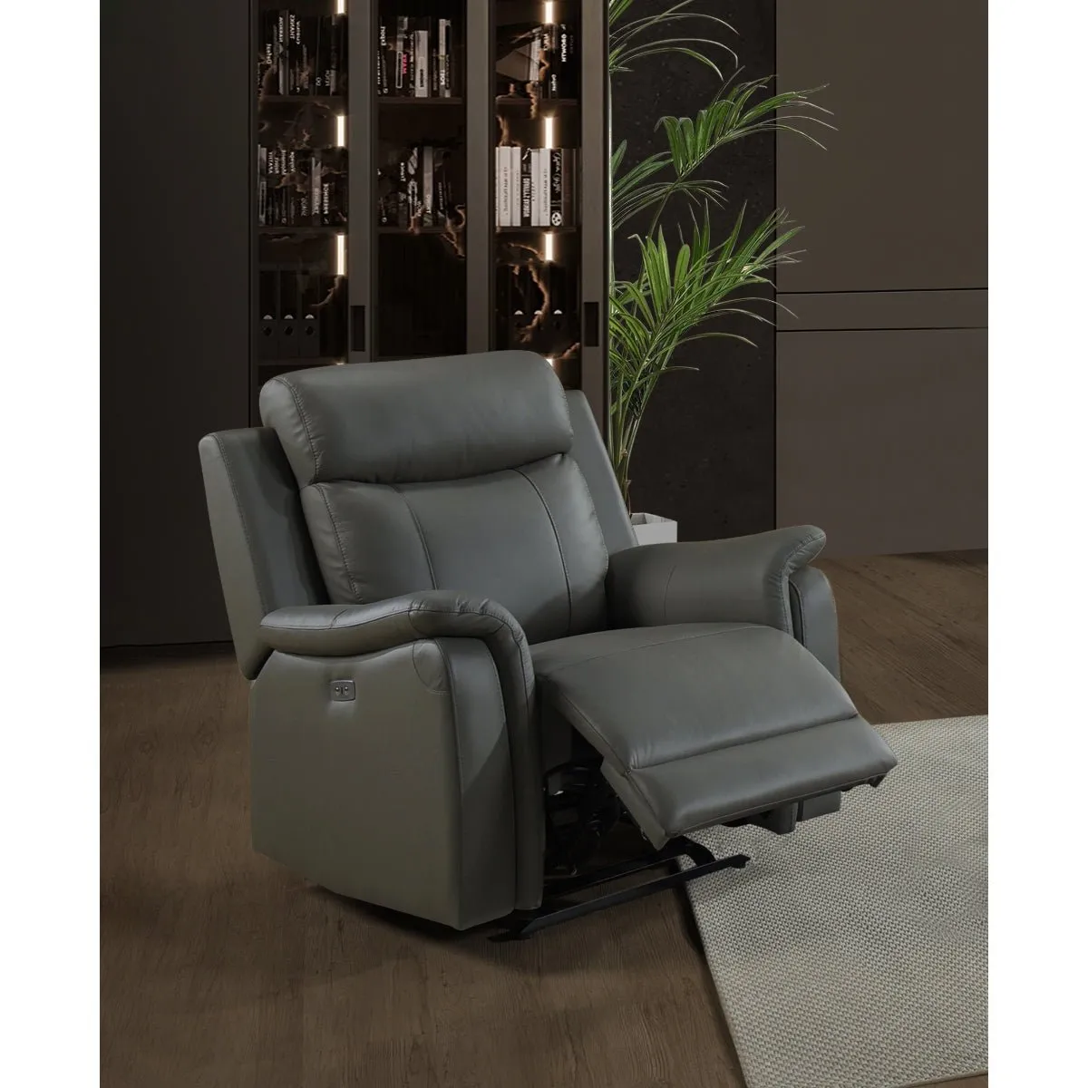 Cyrus Grey Power Glider Recliner