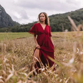 Harmony Maxi Dress - Rosewood
