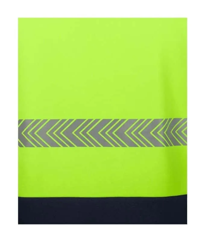 Hi Vis 1/2 Zip Segmented Tape, Mid-weight Fleece