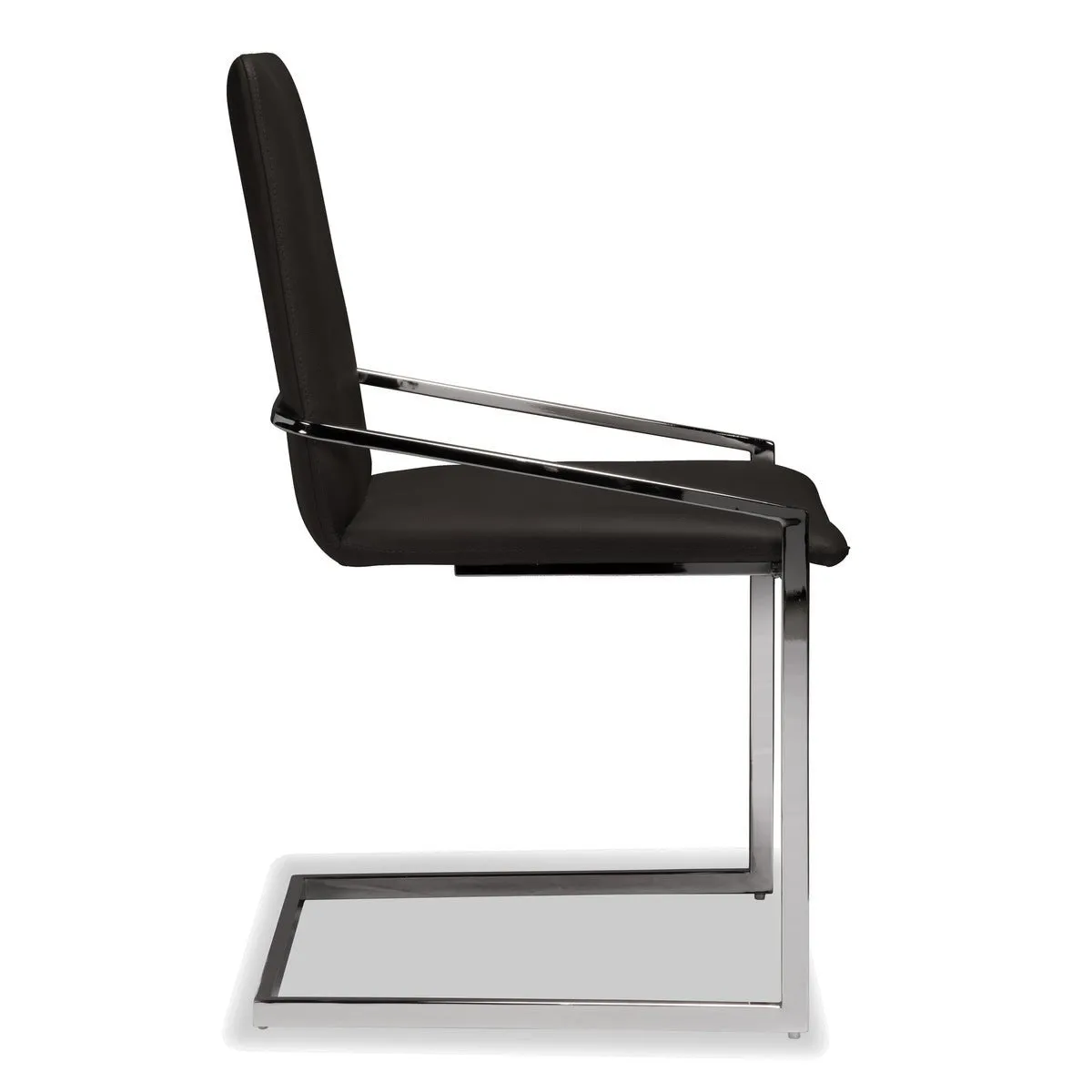 Jasmine Floating Black Dining Chair - Set of 2