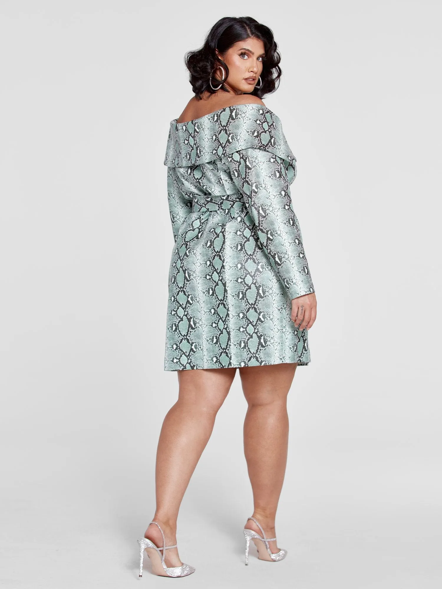LFG Snakeskin Print Wrap Dress - Patrick Starrr x FTF