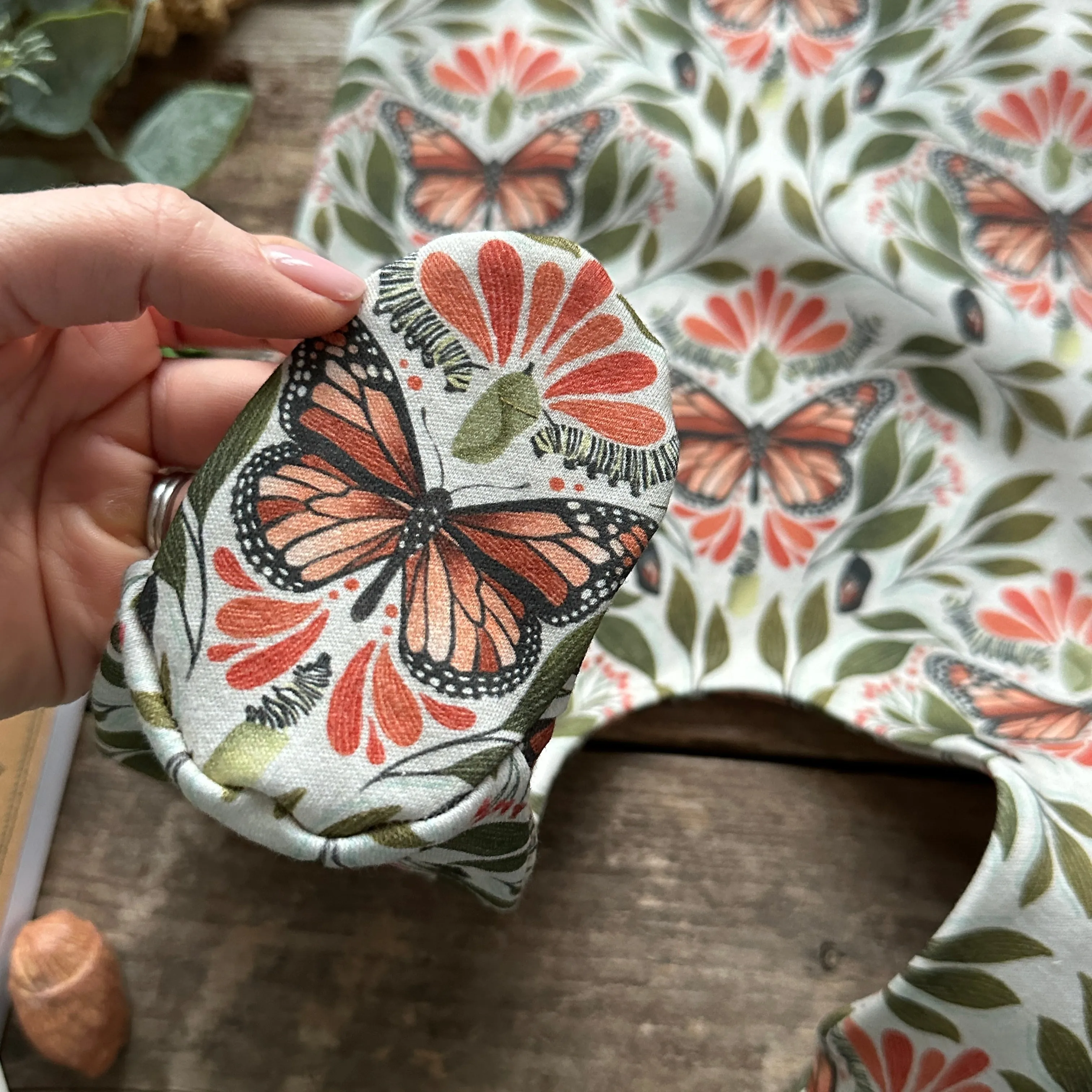 Life Of A Monarch footed Romper