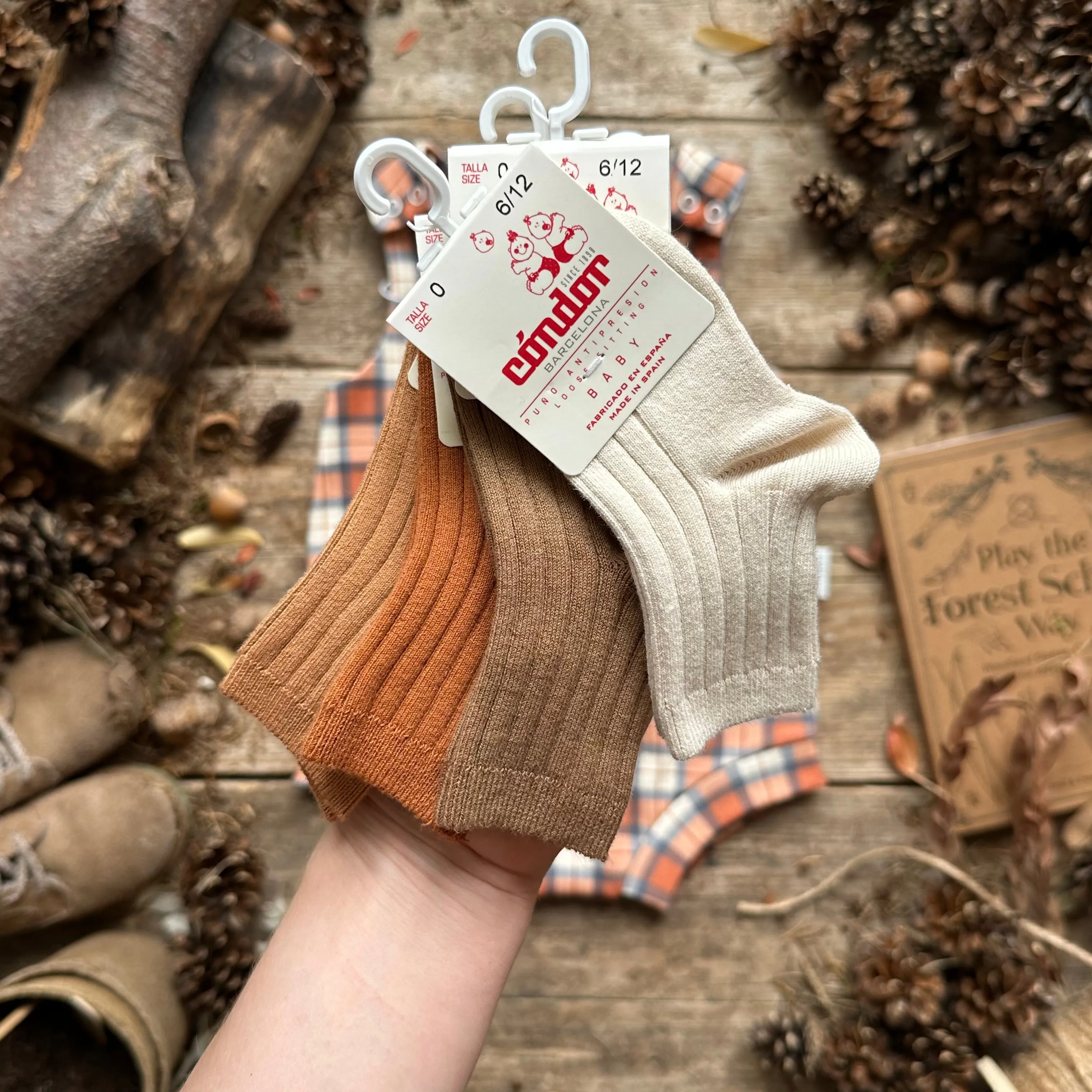 Rustic Plaid Footed Romper