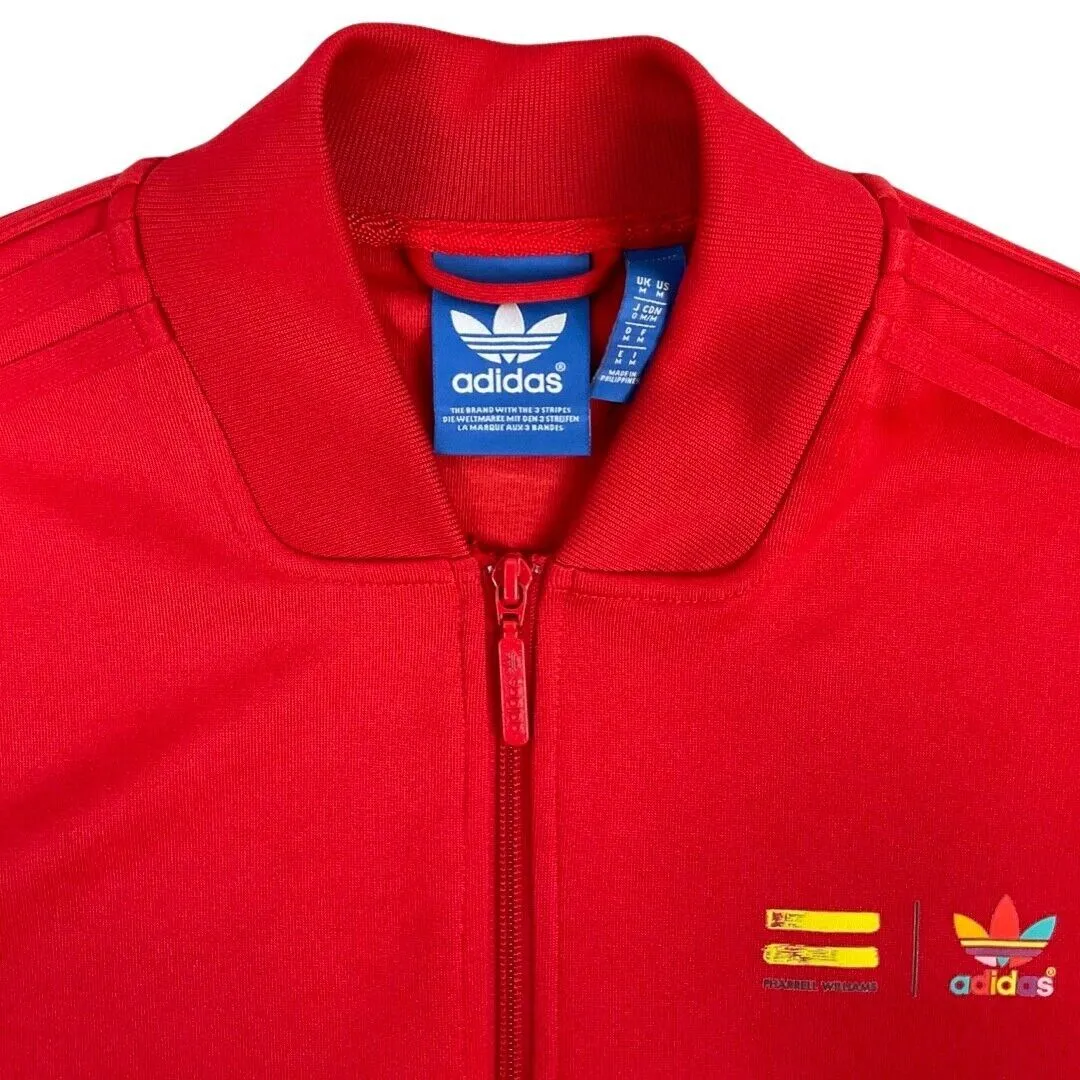 Vintage 00s Red Adidas Originals Superstars Pharrell Williams Track Jacket M