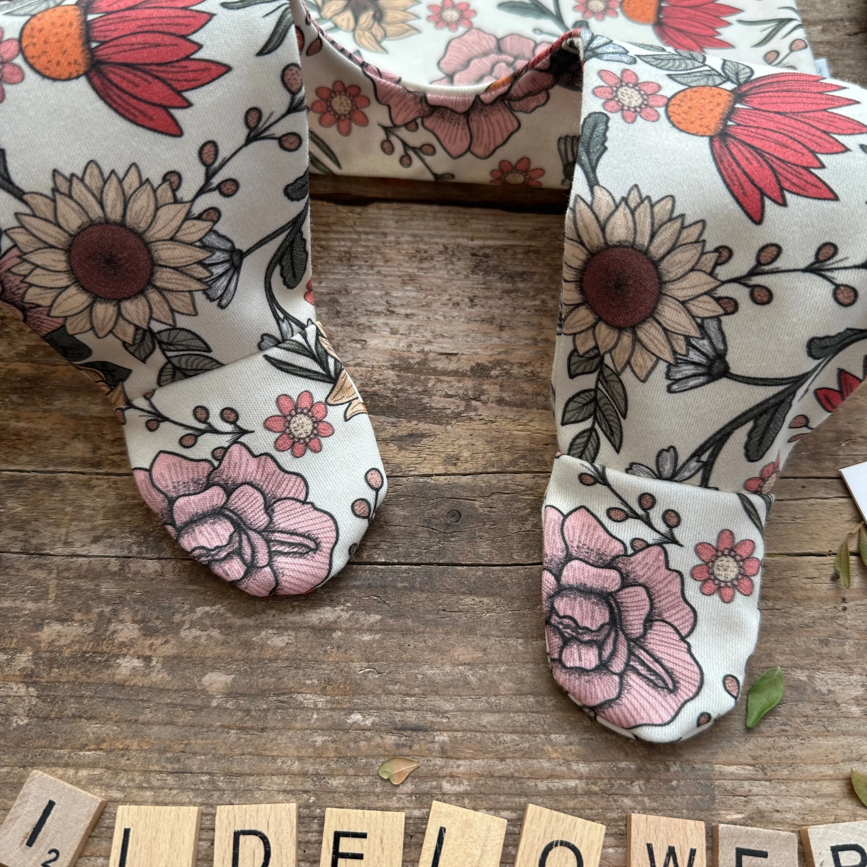 Wildflowers Footed Romper