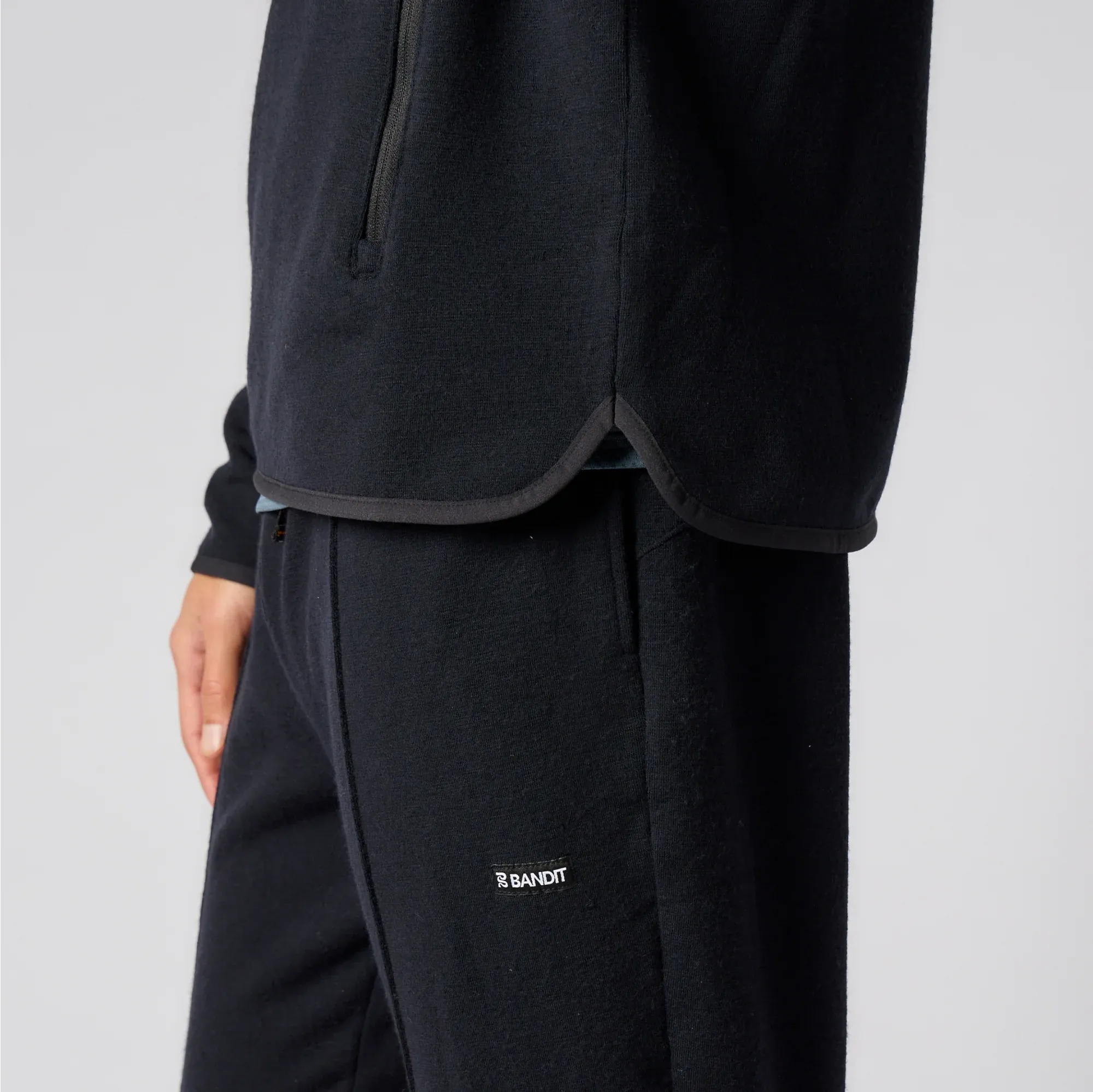 Wool Terry Quarter Zip Pullover - Men's