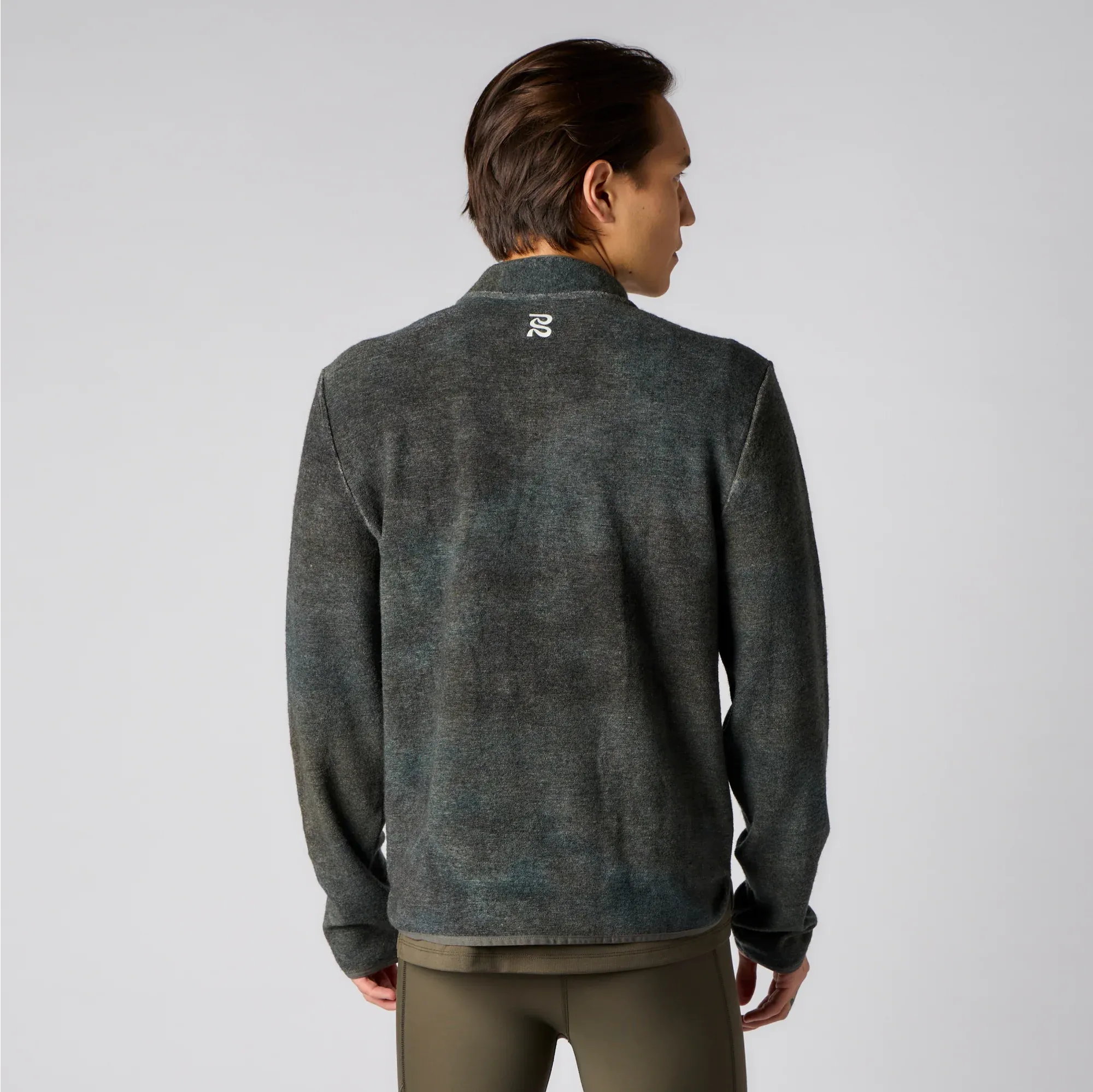 Wool Terry Quarter Zip Pullover - Men's