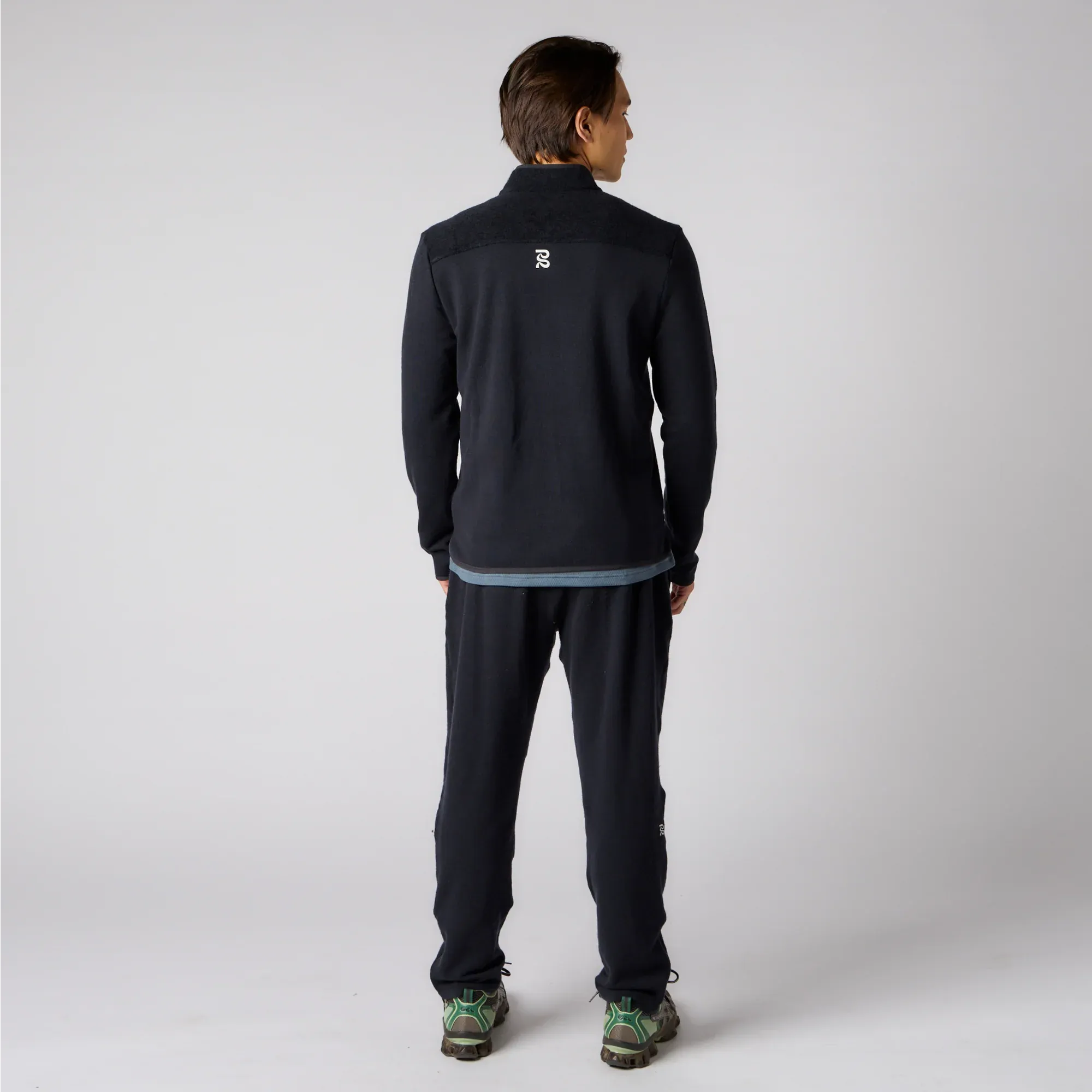 Wool Terry Quarter Zip Pullover - Men's